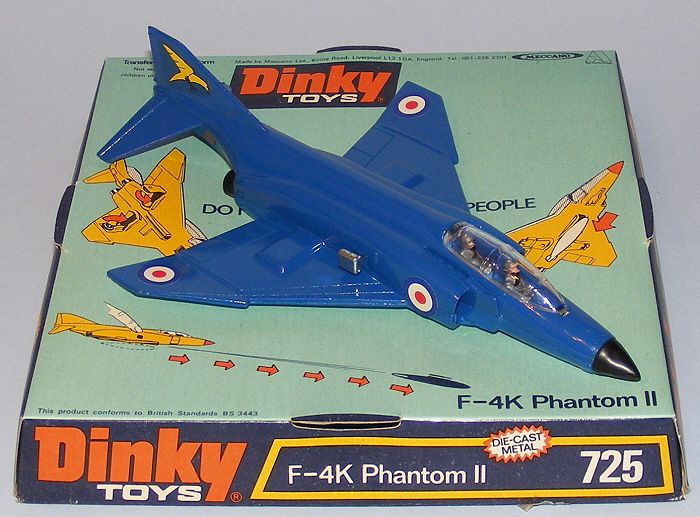 Dinky Toys #725 Royal Navy F 4K Phantom II MINT BOXED  