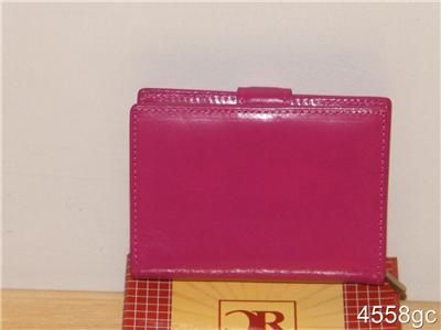 NIB ITALIAN DESIGNER WOMENS LEATHER CLUTCH WALLET   $65  