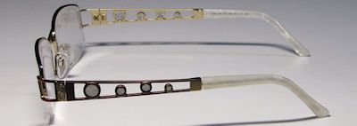 NEW CAZAL 196 52 17 130 BURGUNDY/WHITE OPAL EYEGLASSES/GLASSES/FRAME 