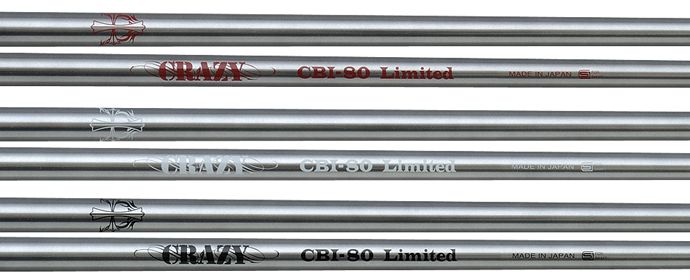 CRAZY BLACK CBI 80 LIMITED 6 irons SHAFTS f/IRON JAPAN 104 110g  