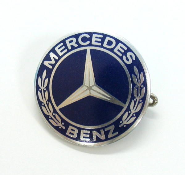 GERMAN CAR EMBLEM MERCEDES ADVERTISEMENT OLD BADGE *  