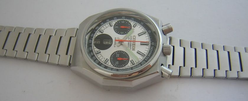 VINTAGE CITIZEN BULLHEAD HEXAGON CASE AUTOMATIC CHRONOGRAPH WATCH 