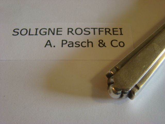 VC SILVERWARE SOLINGEN ROSTFREI 10 Knife by A. Pasch  