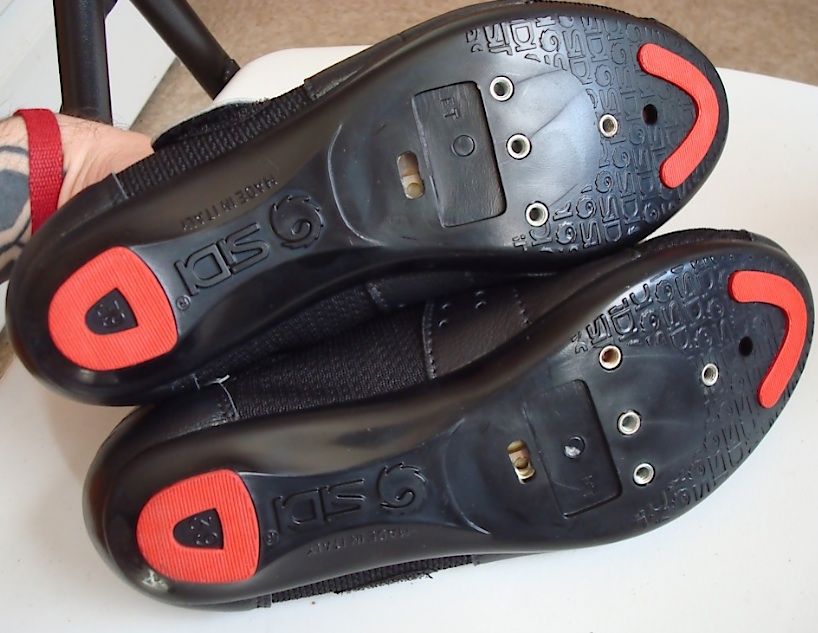 Vintage Sidi cycling shoes black size 39 EUR road/track  