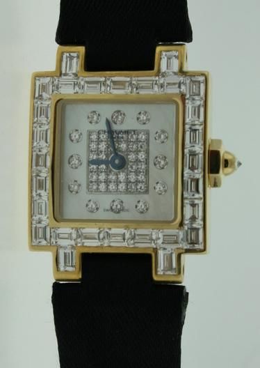 NEW CHAUMET LADIES YELLOW GOLD DIAMOND WATCH   