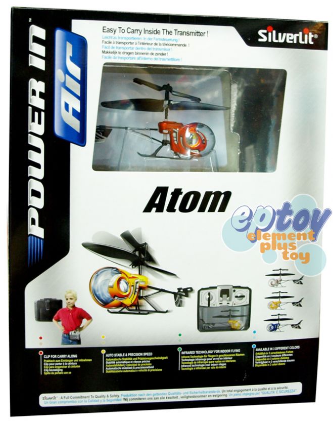 Silverlit Power in Air Indoor RC Helicopter Atom Ch B  