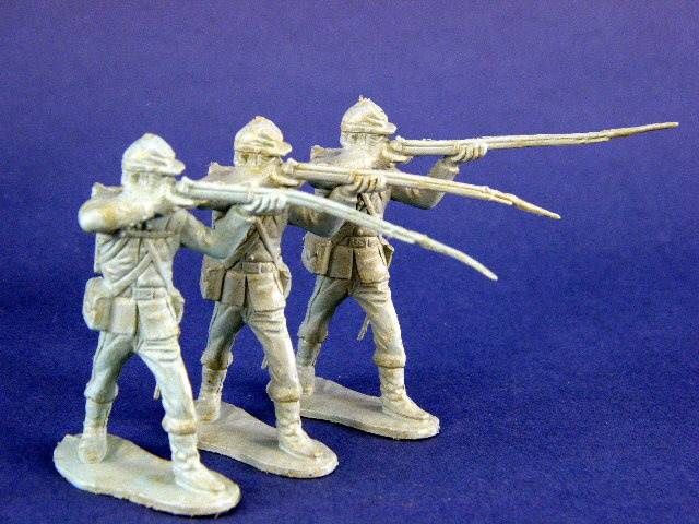 Vintage Marx 44 Marx Civil War 54mm Union Soldiers  