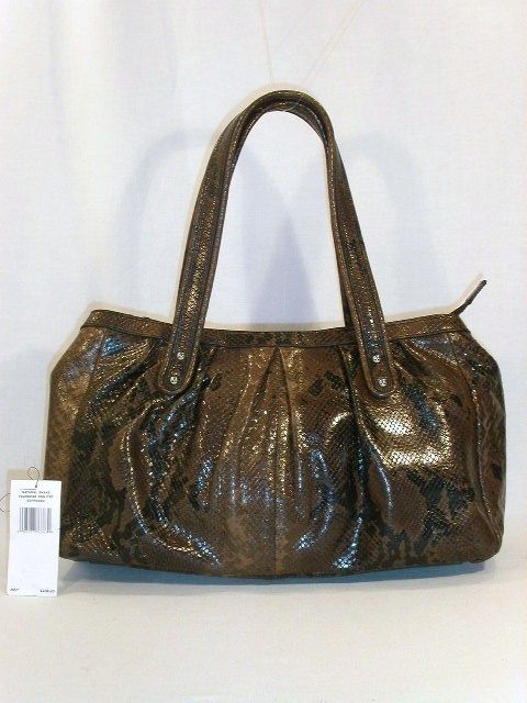 CALVIN KLEIN CK SNAKE SKIN SATCHEL BAG PURSE  