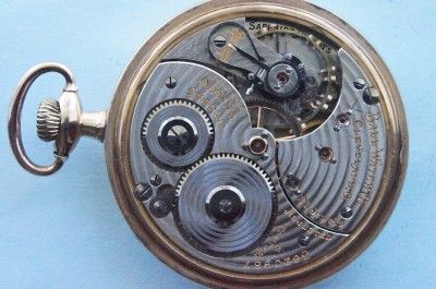 16 SIZE BALL/HAMILTON 21JEWEL 999 AUTHENTIC RAILROAD POCKET WATCH SN 