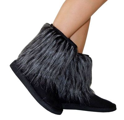   order half size up trendy warm fur cuff suede class short flat boots