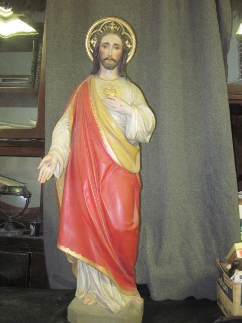 Vintage Mayer Sacred Heart Statue   Munich, Germany  