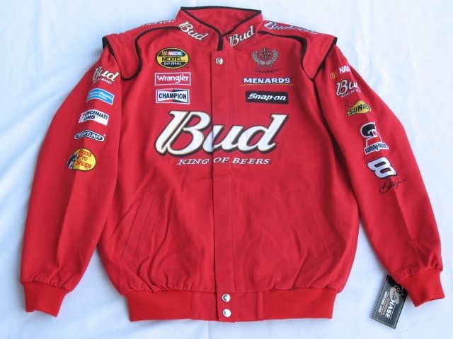 Dale Earnhardt, Jr. Budweiser Cotton Twill 2XL Jacket By Chase  