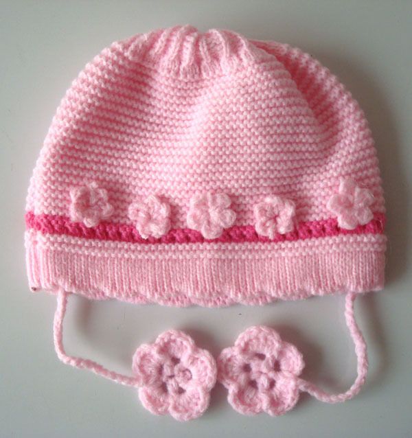 Baby Infant Crochet Beanie flower Hat cute girl lace cap 0 6 months 
