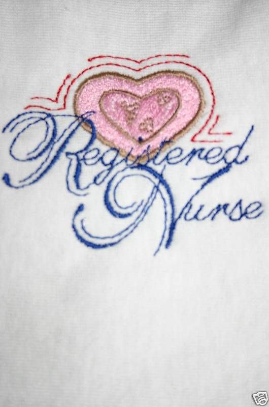 RN Registered Nurse NEW Custom Embroidered Tshirt  