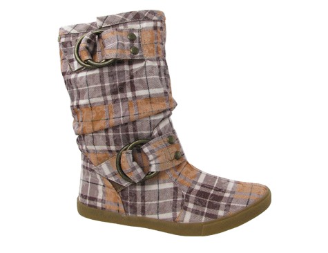 NEW WOMENS BLOWFISH HAMISH SHOES BOOTS WINTER BROWN PLAID 6 6.5 7 7.5 
