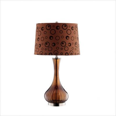 Stein World Amber and Brown Glass Table Lamp 95648  