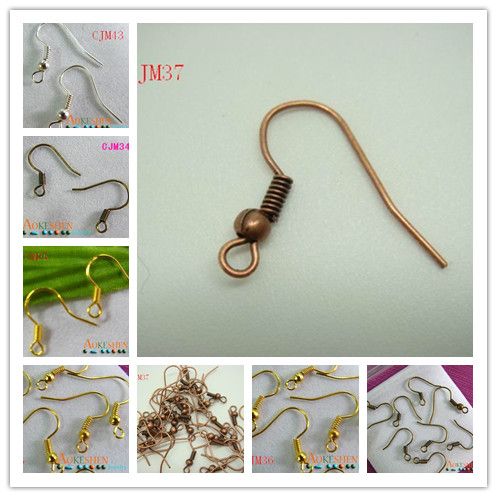 60g Various Color Earrings Hooks Charm Beads Jewelry Findings  