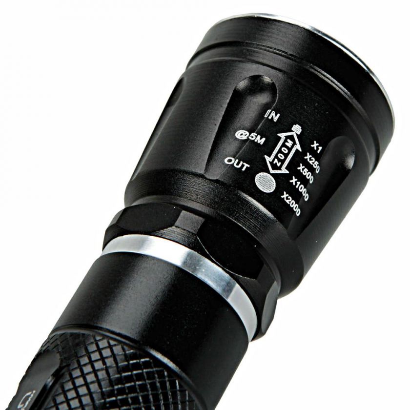 600LM Lumens CREE XML XM L Q5 Zoomable LED Flashlight Torch T94 5 