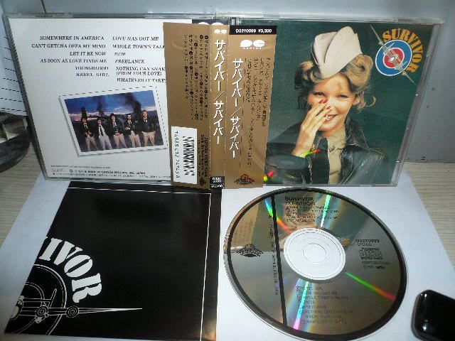 SURVIVOR S/T 1987 JAPAN CD OBI 3200yen D32Y 1ST PRESS  