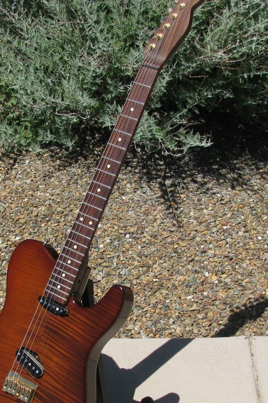   FlameTop Telecaster + Rosewood Neck + Kinman AVN pickups  