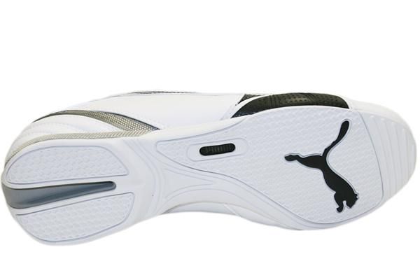 NEW MEN PUMA MOTORAZZO II WHITE BLACK SILVER ORIGINAL  