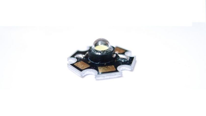 5PCS 3W Star High Power White LED, 6500K, 170Lm, 700mA  