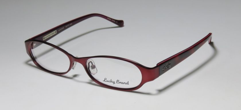 NEW LUCKY BRAND MCKENZIE 52 15 135 RED HAVANA/TORTOISE EYEGLASSES 