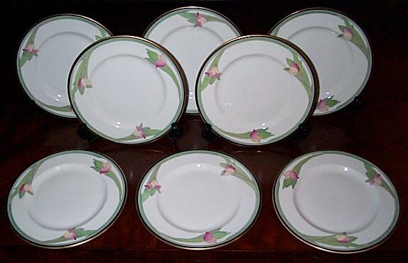 1985 Set (8) Royal Doulton AWAKENING Salad Plates  