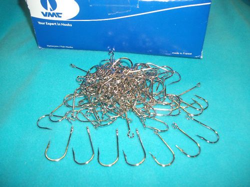 20 VMC 9171 Nickel Salmon Siwash hooks   Size #1/0   