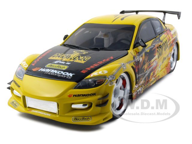 2008 MAZDA RX 8 DRIFT DARK DOG YELLOW 118 NOREV  