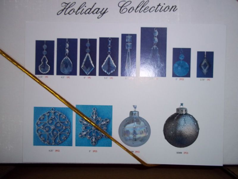 Frontgate Christmas Crystal Symphony Ornament Kit 20 pc  