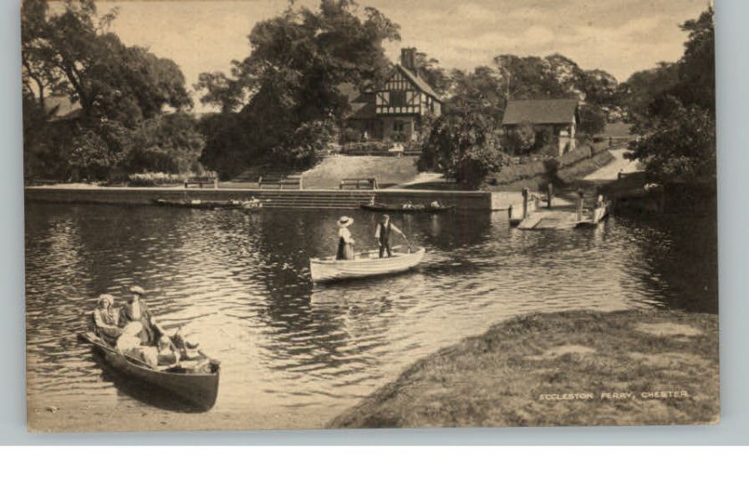 CHESTER ENGLAND Eccleston Ferry Old Postcard  