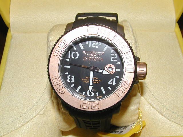 Invicta 1080 Sea Hunter Swiss Made Automatic Titanium Mens Diver Watch 