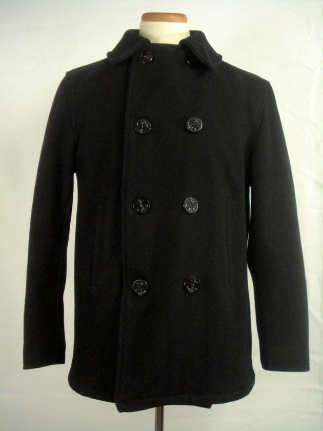 Vintage GOLDEN FLEECE Pea P Coat Fitted Jacket 42  