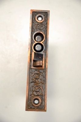 ANTIQUE ORNATE MORTISE LOCK RH CO COLUMBIAN 1895  