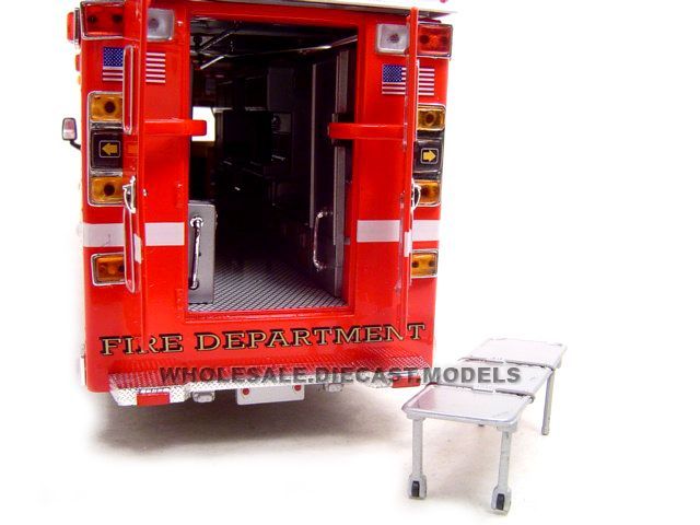   32 scale diecast Freightliner MT 55 EMT Fire Truck by Unique Replicas