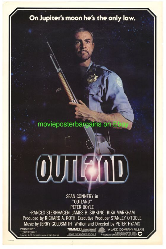 OUTLAND MOVIE POSTER SEAN CONNERY SCI FI FILM + BONUS  