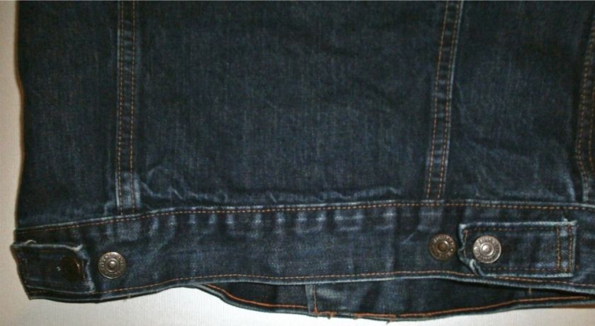 VTG 50s Levis Big E Denim Jean Jacket   Two Pocket Front   1 Button 