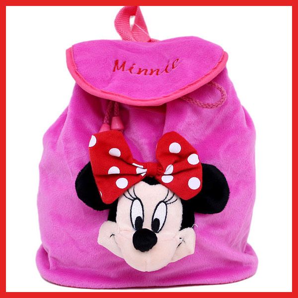 Disney Minnie Mouse PlushBackpack Bag w/Plush Doll 10  