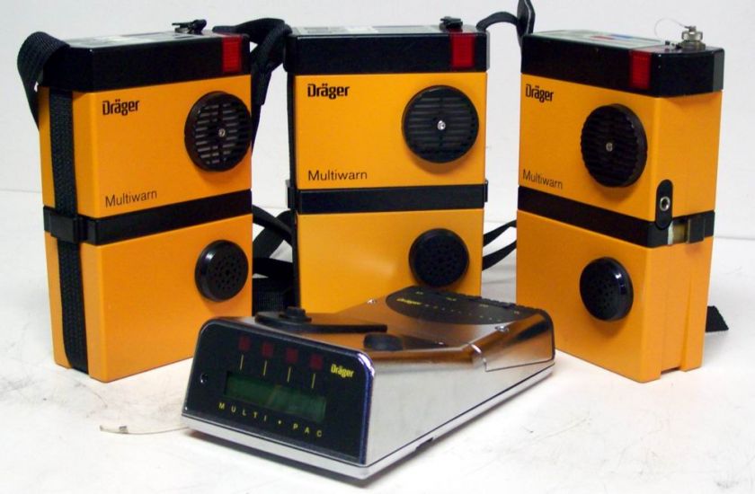 DRAGER GAS DETECTORS 3  MULTIWARN 1  MULTIPAC DRAEGER  