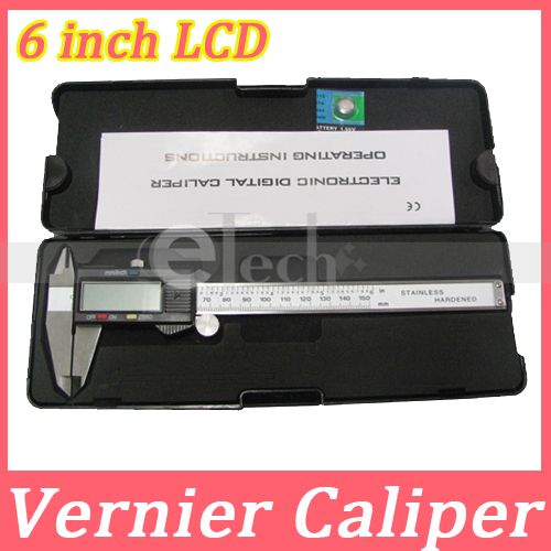 inch LCD Digital Vernier Caliper Micrometer Guage 150mm NEW  