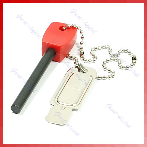 LM 3K Camping Tool Magnesium Flint Fire Starter Lighter  