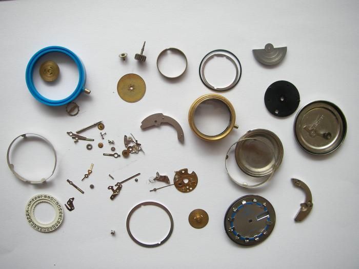 Lot of Lanco watch parts, ladies and gents dials swiss  