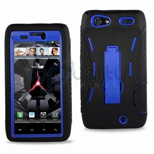 Hard Shell+Silicone Skin Hybrid Cover Case Motorola Droid RAZR XT912 