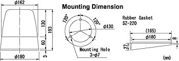 rp type model rated voltage bulb flashes per minute mass