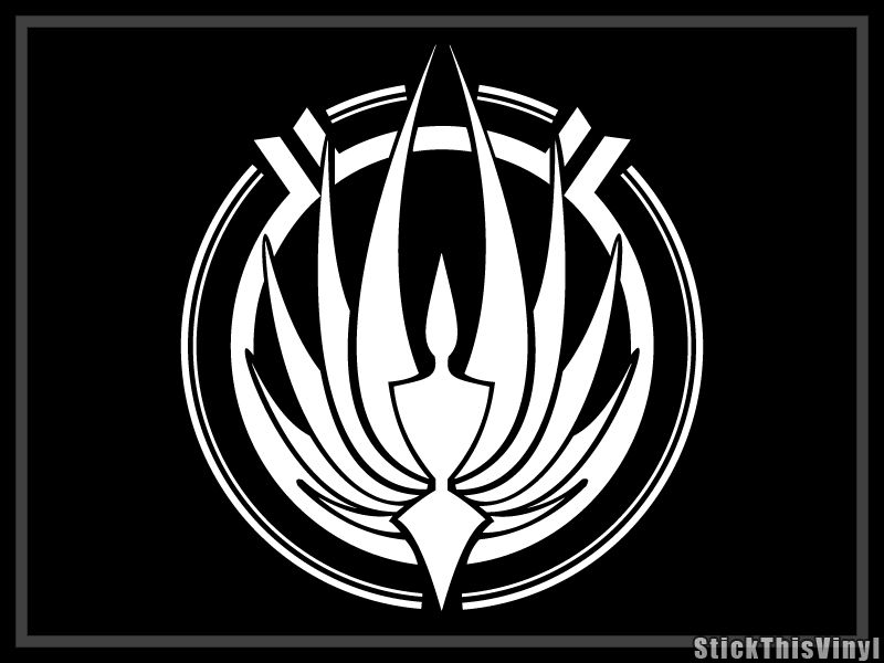 Battlestar Galactica Logo Decal Vinyl Sticker (2x)  