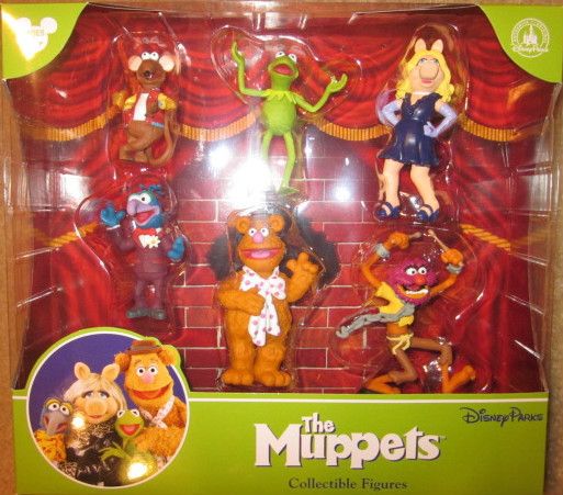 NEW The Muppets Collectible Figures Set Disney Park Exclusive Kermit 