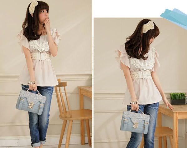 NEW Fashion Sweet Lady Lace Handbag Shoulder Bag 6 Colors SIMITTER 