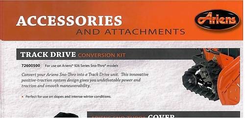 ARIENS TRACK DRIVE CONVERSION KIT 726005 72600500  