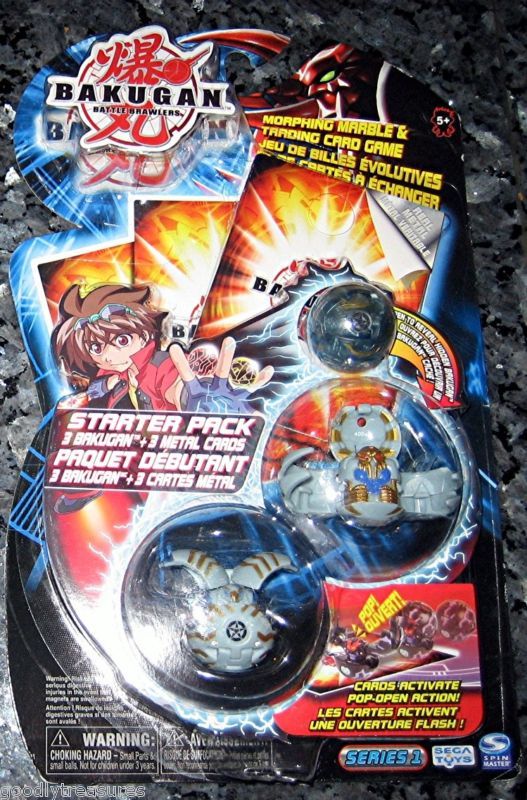 BAKUGAN STARTER PACK B1 GREY HAOS REAPER GRIFFON TRANSLUCENT  